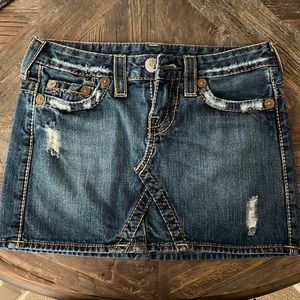 True Religion Denim mini skirt